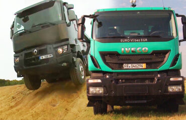 truck vs truck renault k iveco trakker 924