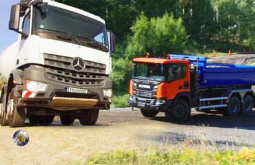 truck vs truck scania xt mb arocs