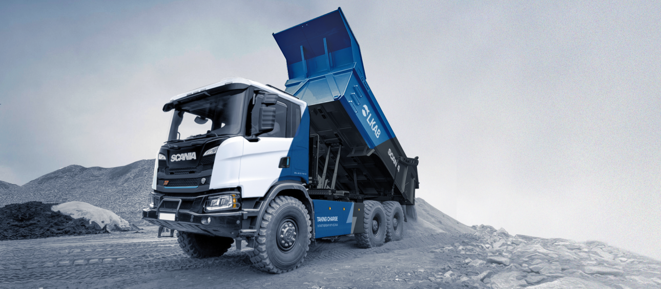 Scania wprowadza pojazdy elektryczne do kopalni LKAB w