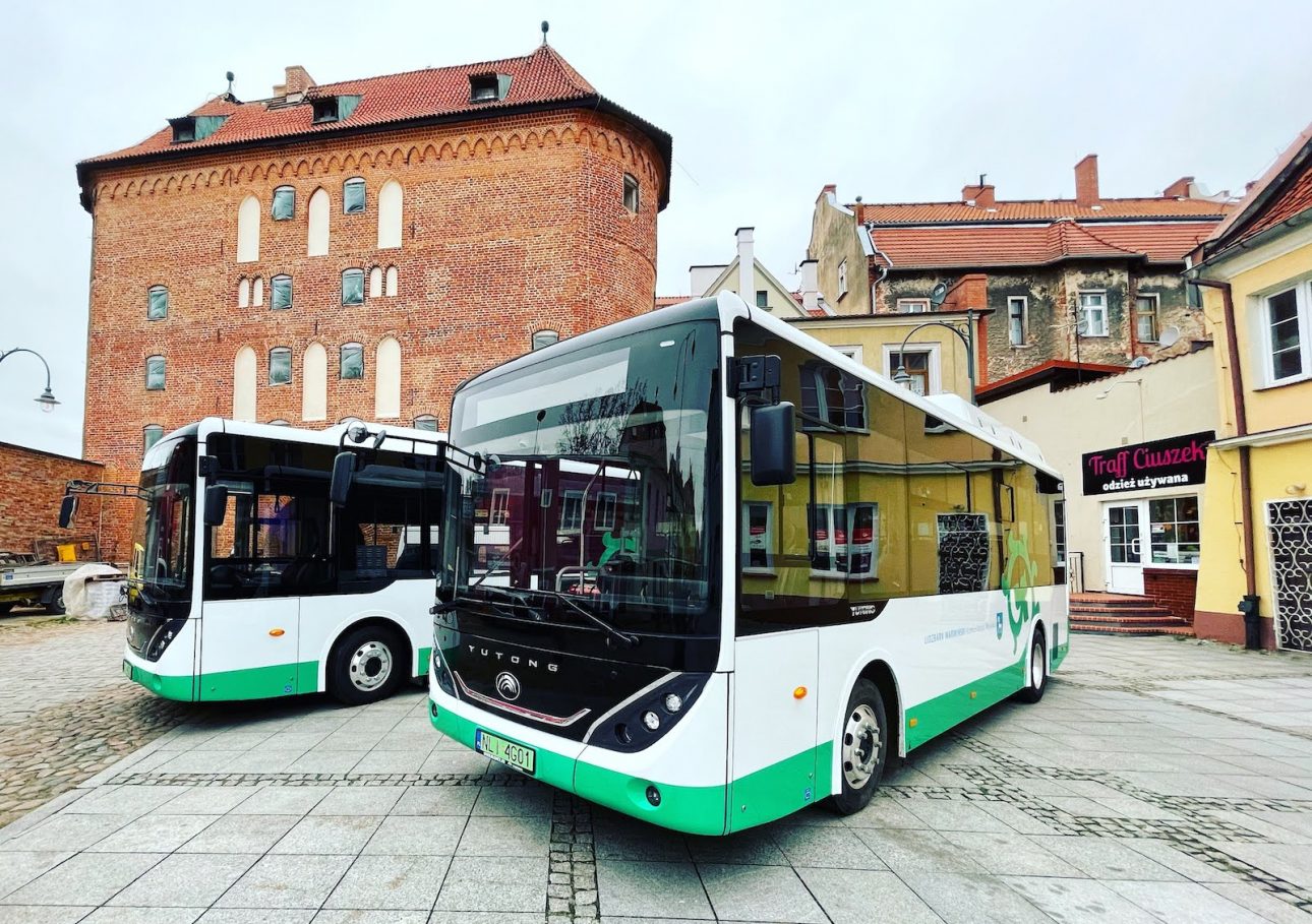 Lidzbark Warmiński ponownie wybrał elektryczne autobusy Yutong. Kolejne „elektryki” zasilą bezpłatną komunikację miejską w uzdrowisku.